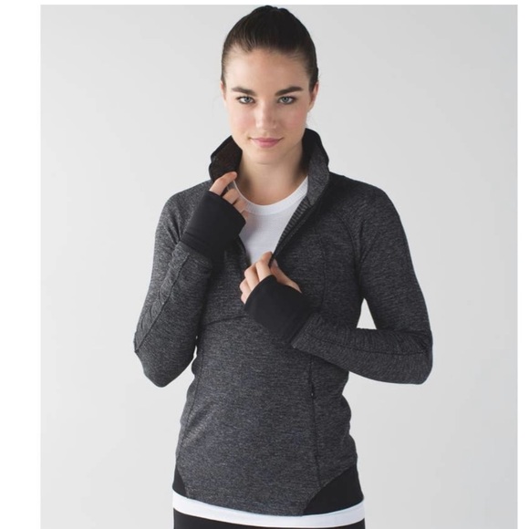 Lululemon Long Sleeve Half Zip Size 4 - Runderful gray grey - Picture 2 of 8